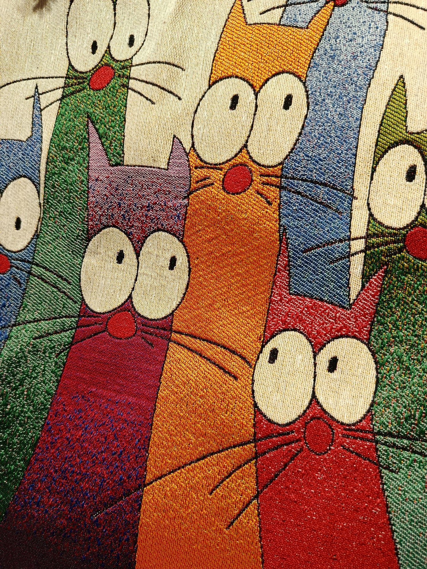 Cats of Istanbul Tote Bag: Handmade Organic Cotton Shoulder Bag
