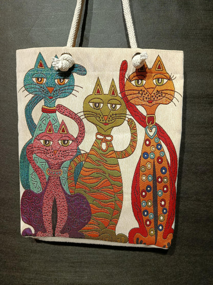 Cats of Istanbul Tote Bag: Organic Cotton Shoulder Bag