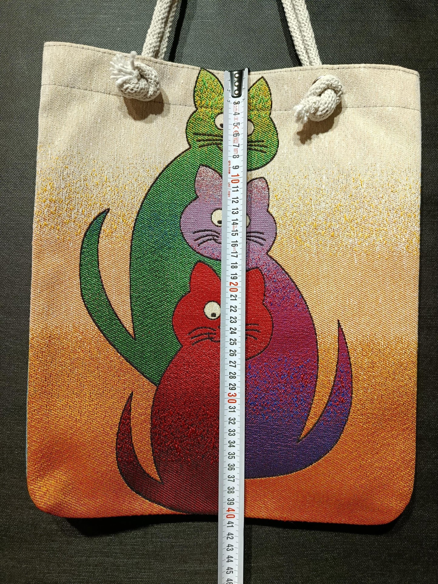 Cats of Istanbul Tote Bag: Handmade Organic Cotton Shoulder Bag