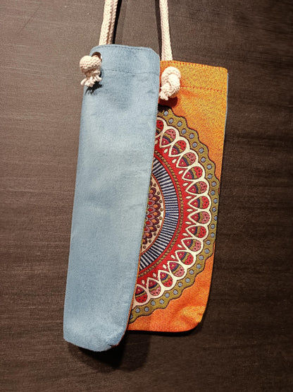 Handmade Mandala Tote Bag: Organic Cotton Shoulder Bag