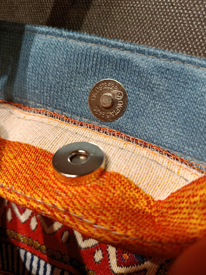 Handmade Mandala Tote Bag: Organic Cotton Shoulder Bag