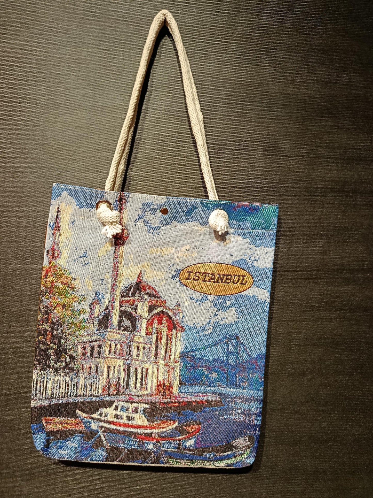 Istanbul Shoulder Bag: Organic Cotton Blend Tote