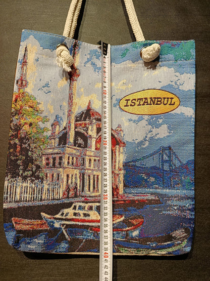 Istanbul Shoulder Bag: Organic Cotton Blend Tote