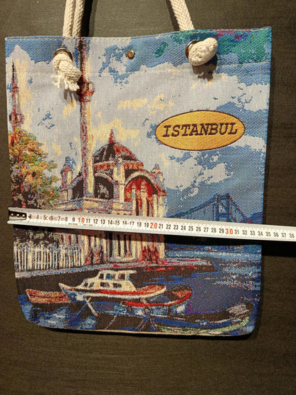 Istanbul Shoulder Bag: Organic Cotton Blend Tote