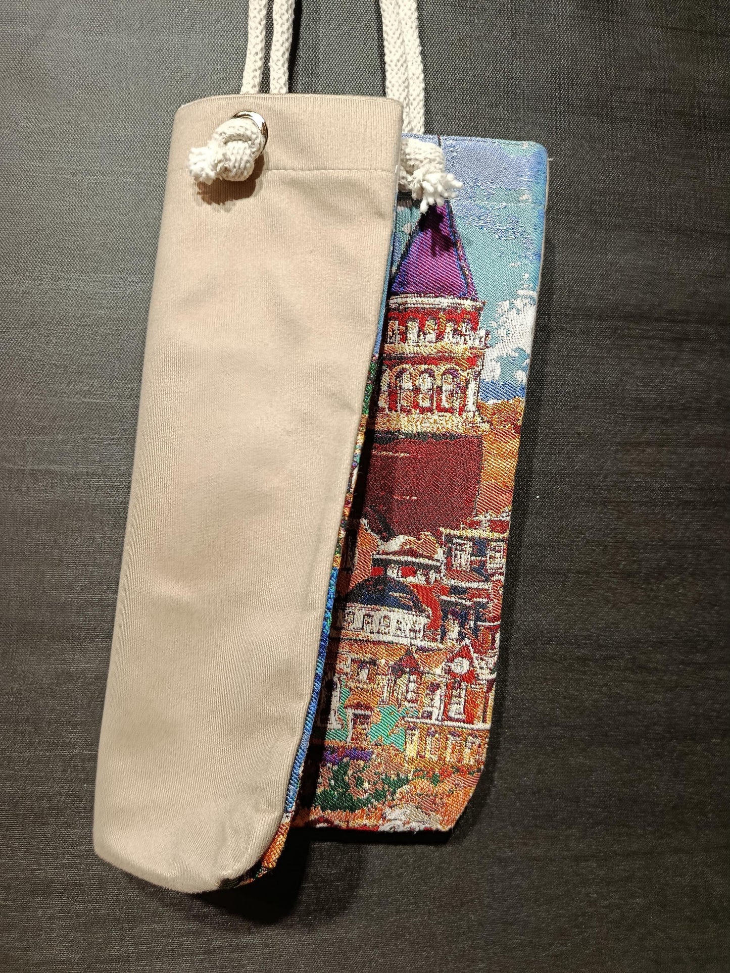 Galata Tower Tote Bag: Organic Cotton Shoulder Bag