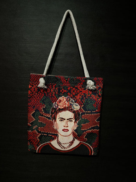 Frida Kahlo Tote Bag: Organic Cotton Shoulder Bag