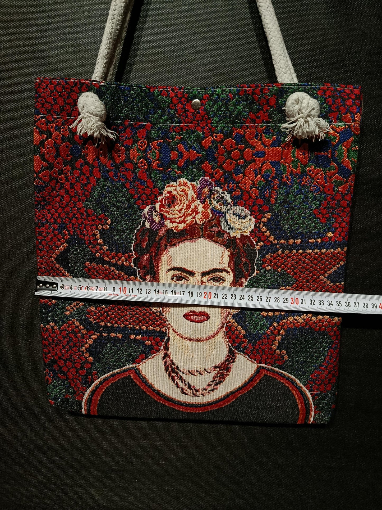 Frida Kahlo Tote Bag: Organic Cotton Shoulder Bag