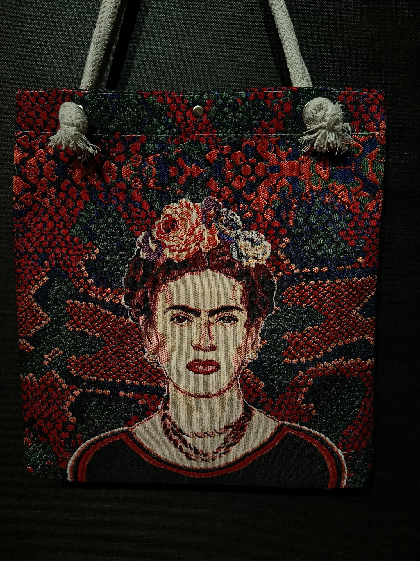 Frida Kahlo Tote Bag: Organic Cotton Shoulder Bag