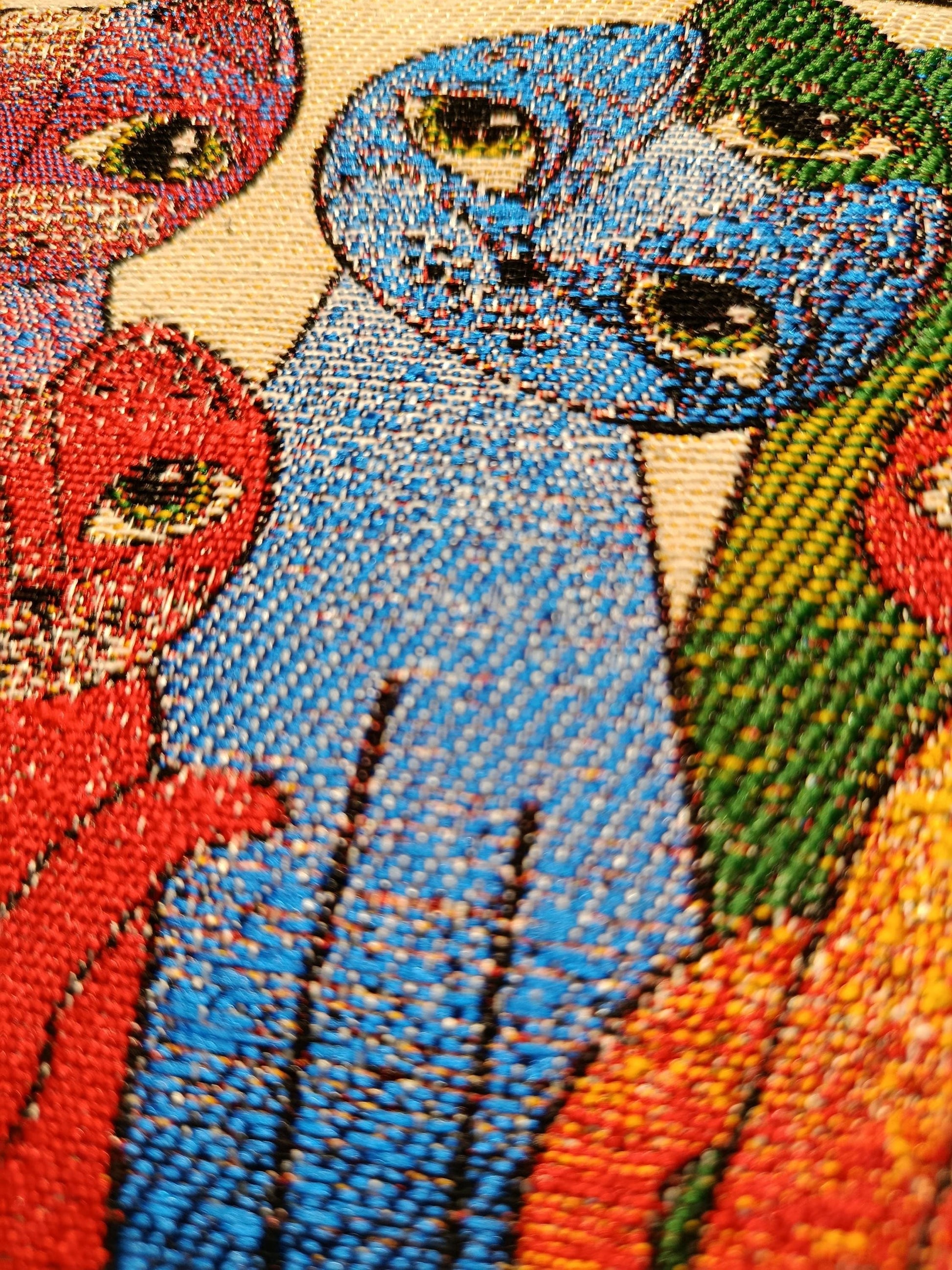 Handmade Cats Tapestry Purse: Colorful Woven Pouch (15cmx20cm)