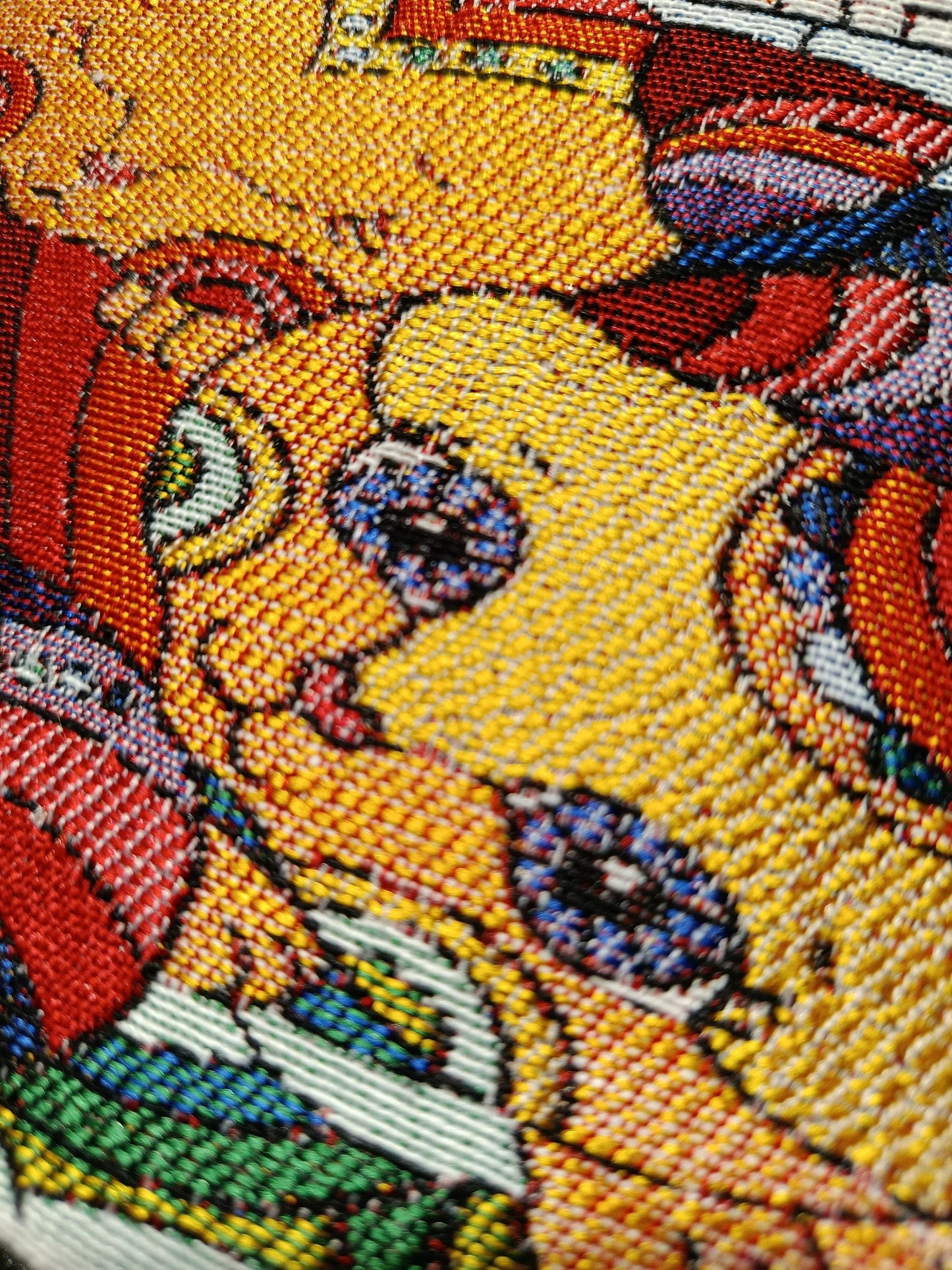 Gobelin Tapestry Cat Purse: Colorful Woven Zip Pouch