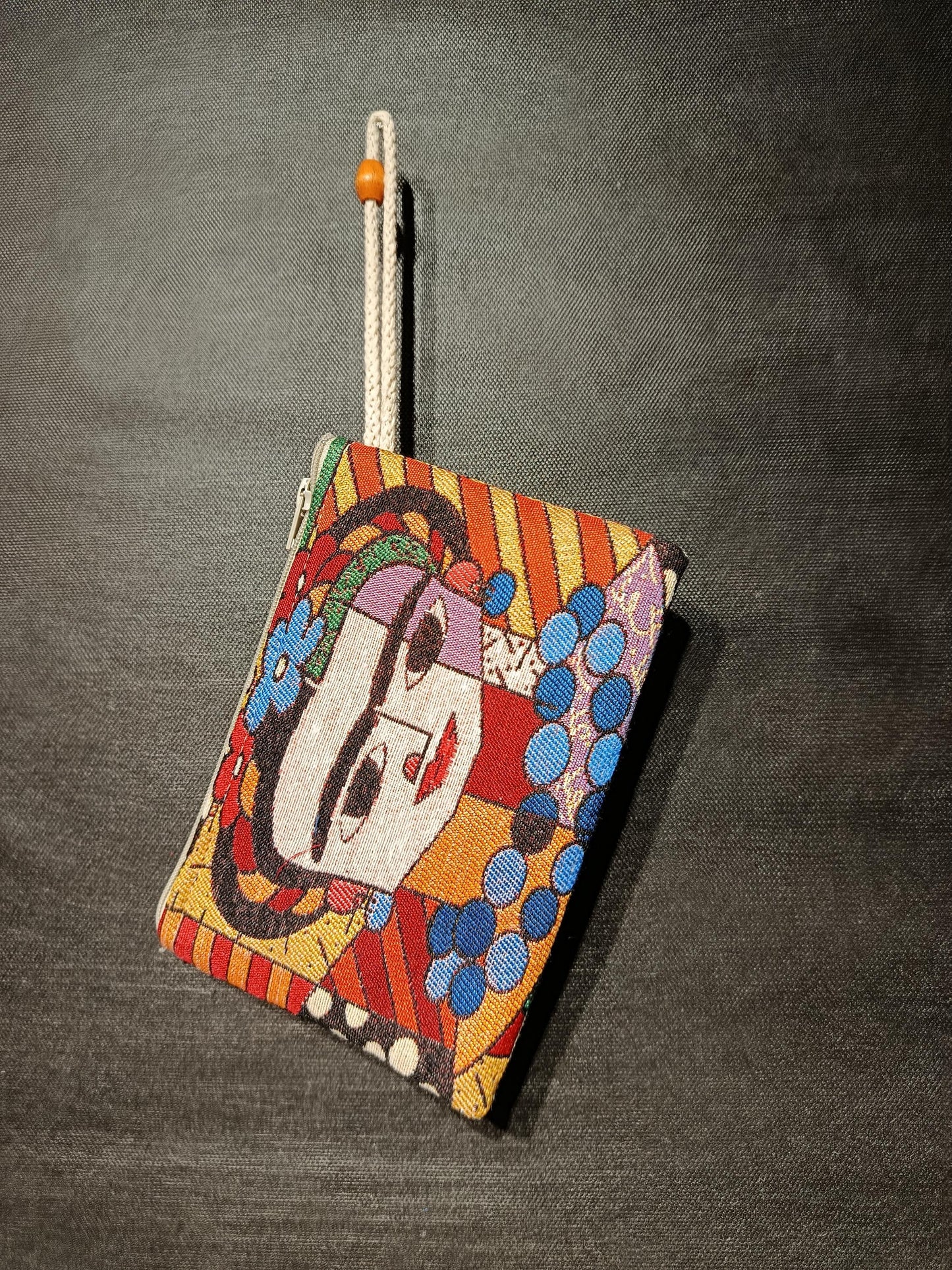 Handmade Frida Kahlo Purse: Cotton Blend Small Bag (15cmx20cm)