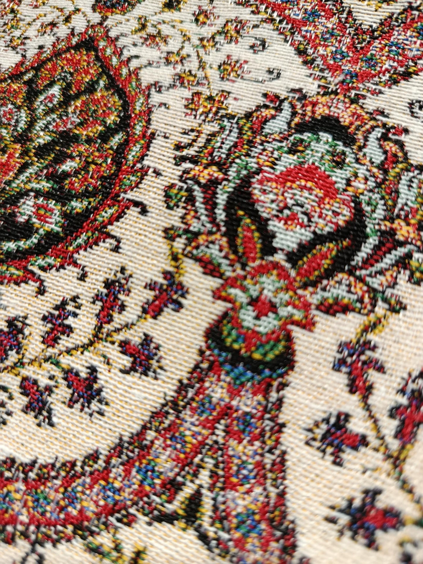 Persian Style Medallion Clutch – Gobelin Tapestry Zipper Pouch with Traditional Oriental Design