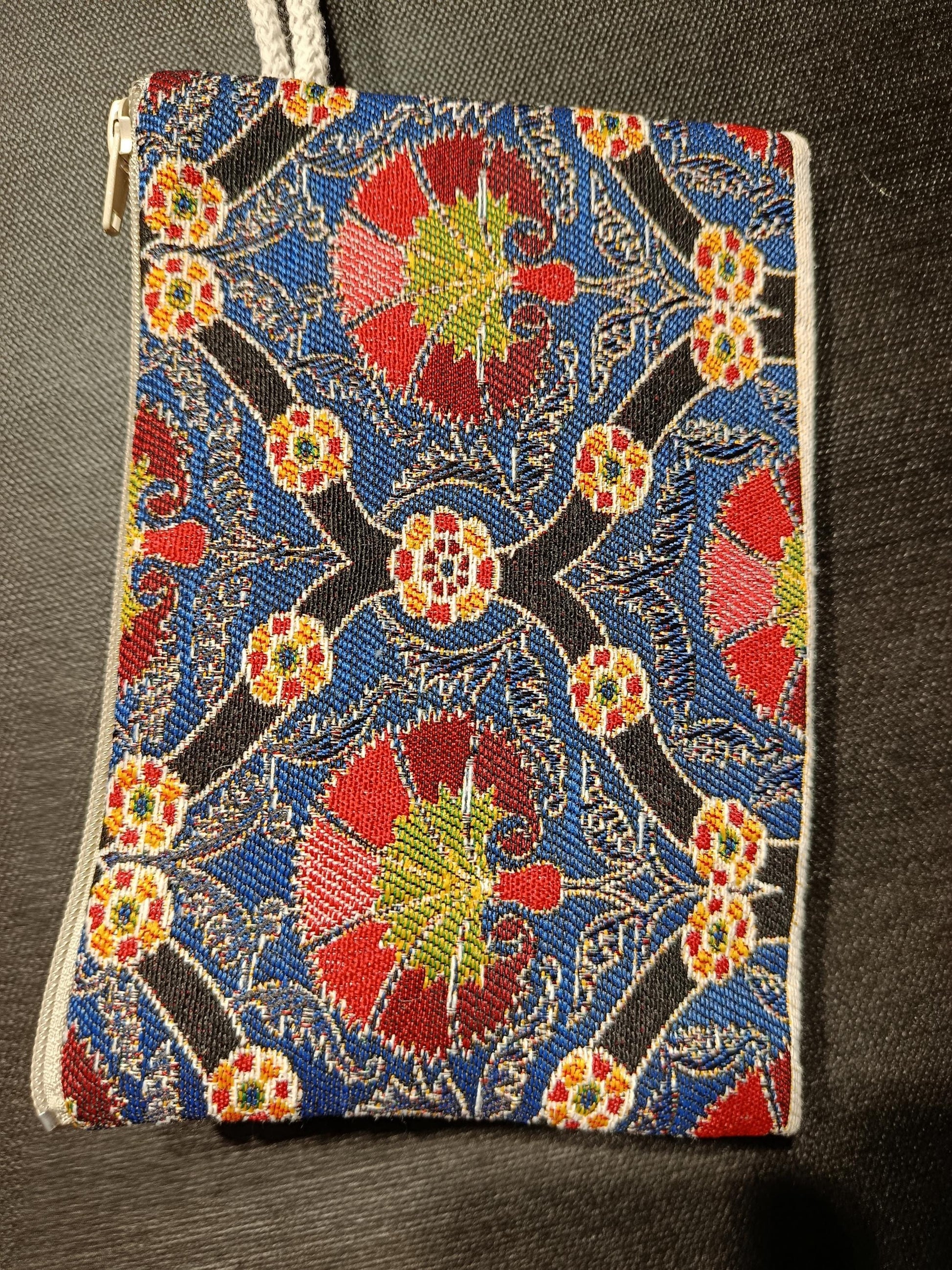 Handmade Floral Purse: Organic Cotton Blend, Daily Use Bag (15cmx20cm)
