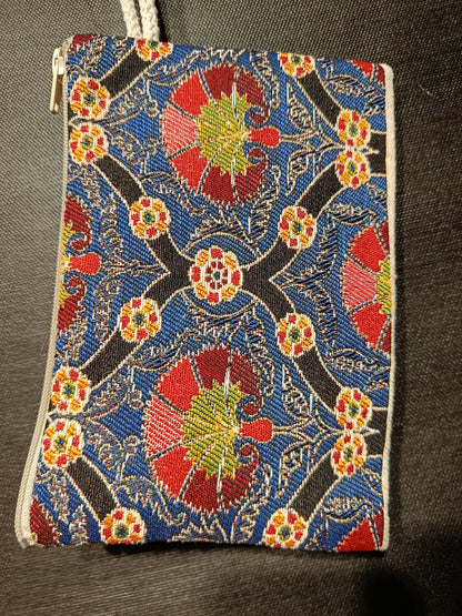 Handmade Floral Purse: Organic Cotton Blend, Daily Use Bag (15cmx20cm)
