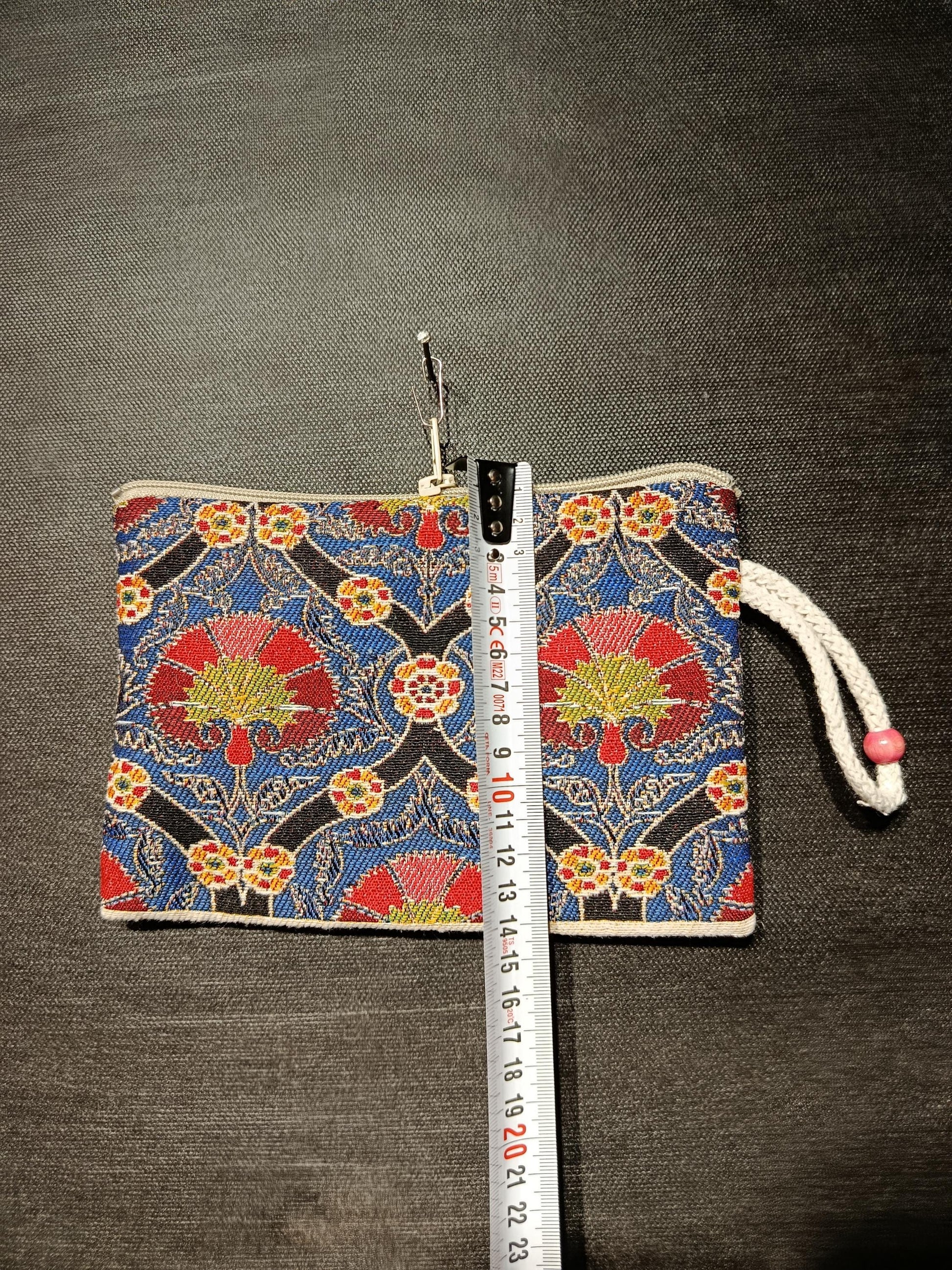 Handmade Floral Purse: Organic Cotton Blend, Daily Use Bag (15cmx20cm)
