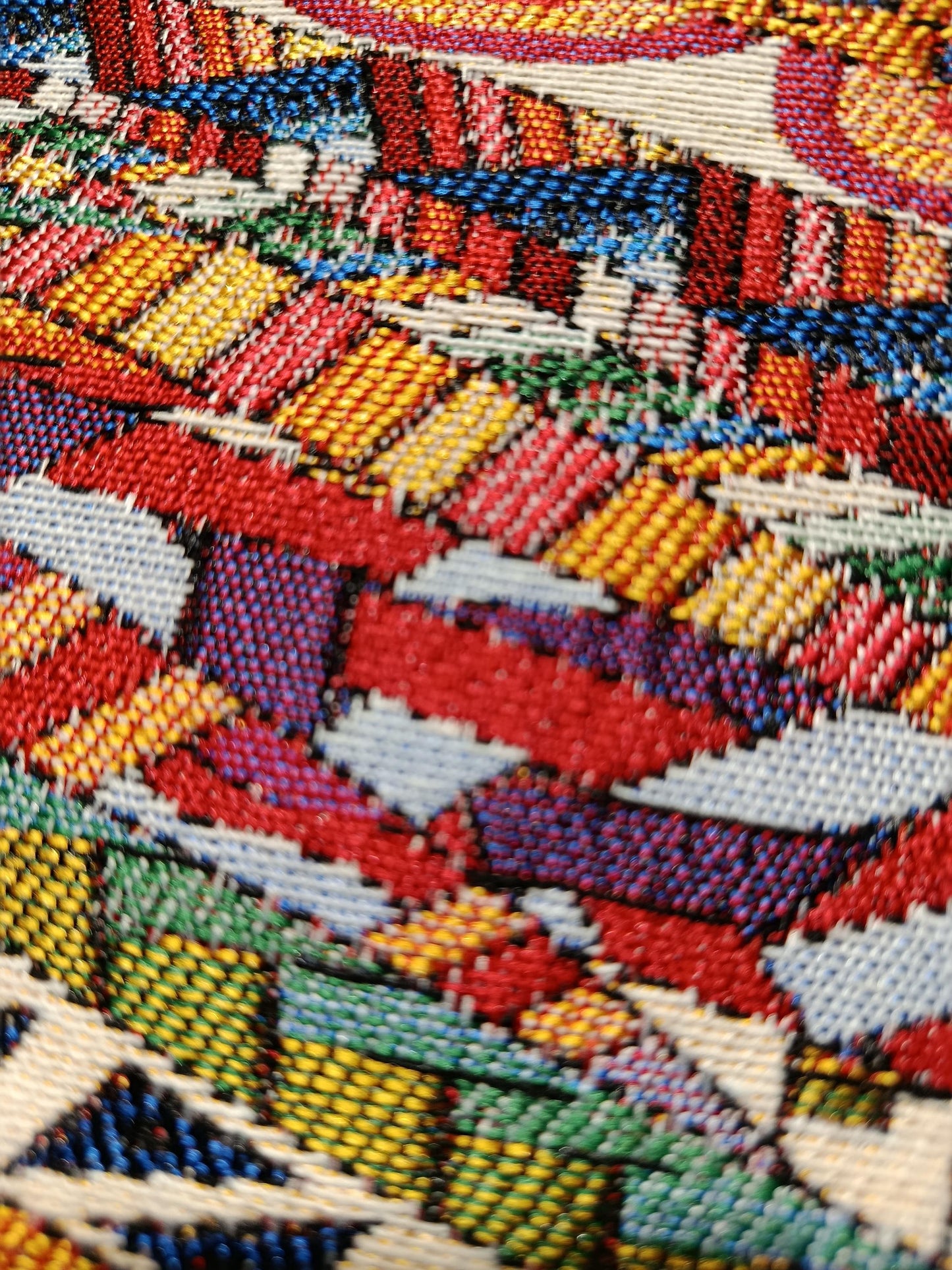 Colorful Kilim Pattern Zipper Pouch – Turkish Gobelin Tapestry Clutch Bag