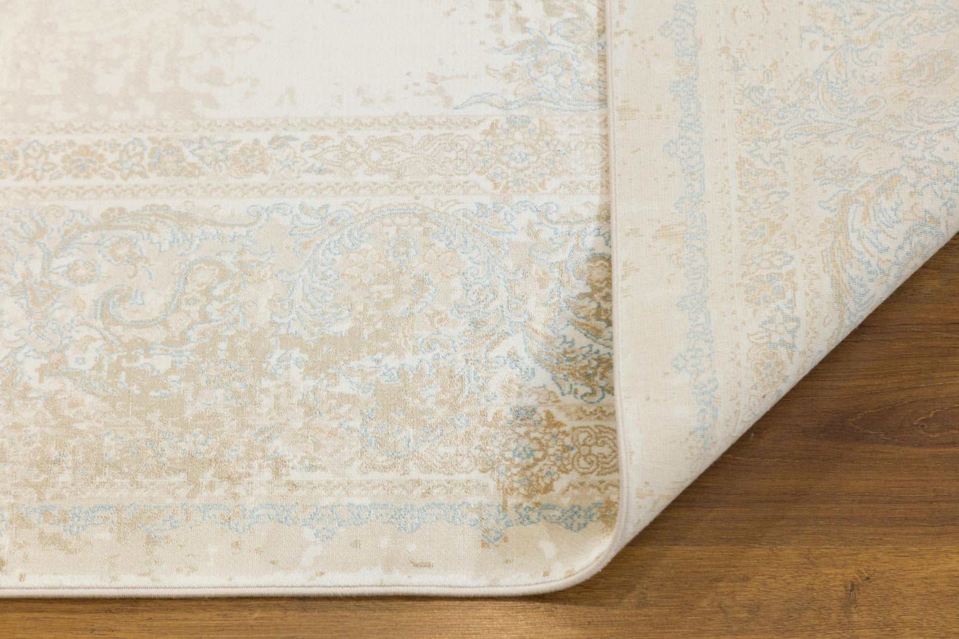 7x10 ft, Beige medallion classic Silk rug with fine tassels