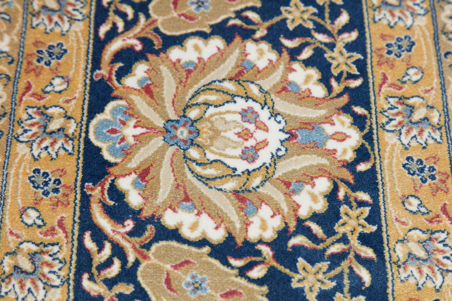 8x11 ft, Red Classic Silk Rug: Oriental Bamboo Carpet with fine Fringes