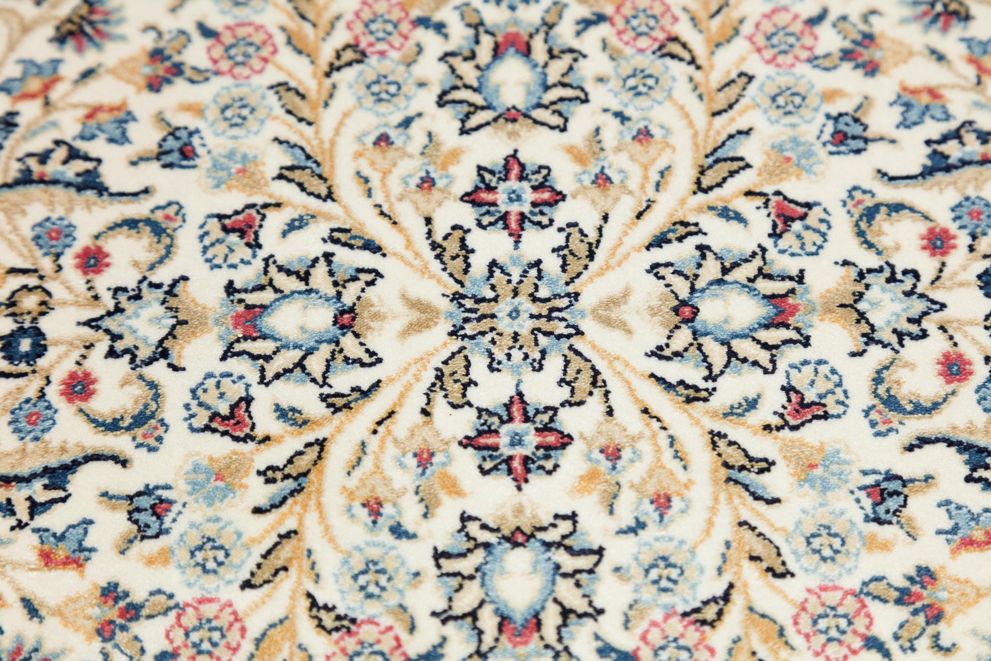 8x11 ft, Classic Blue Silk Rug: Oriental blue fine carpet with Fringes