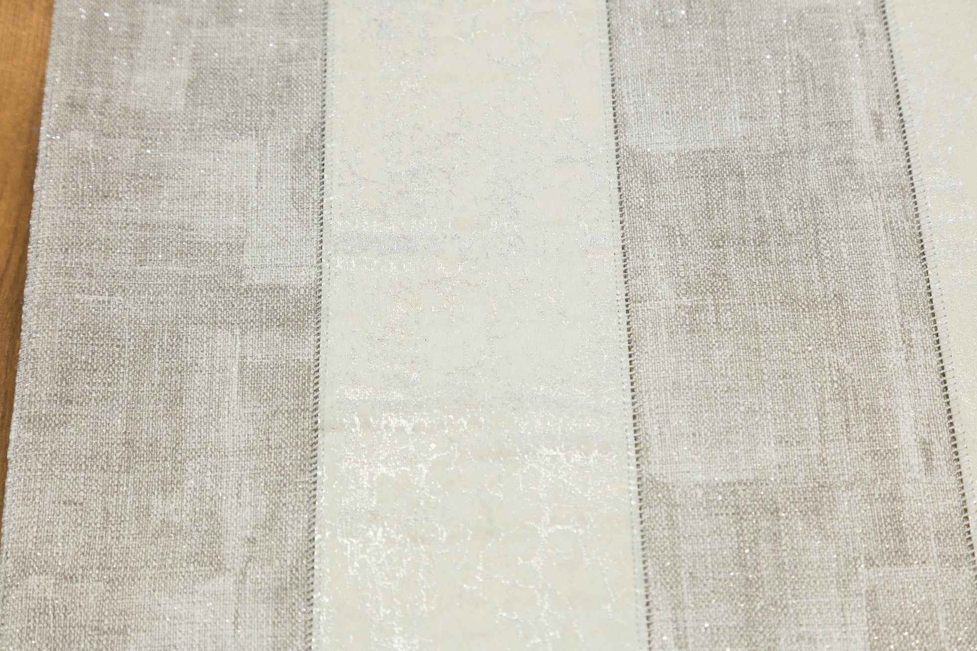 Silver Faux Leather Rug 5x7ft: Modern Minimalist Turkish Area Rug