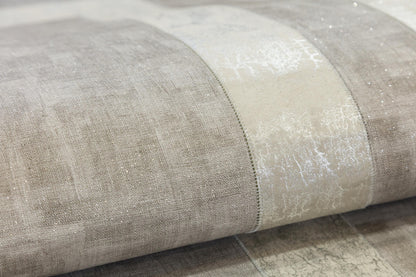 Silver Faux Leather Rug 5x7ft: Modern Minimalist Turkish Area Rug