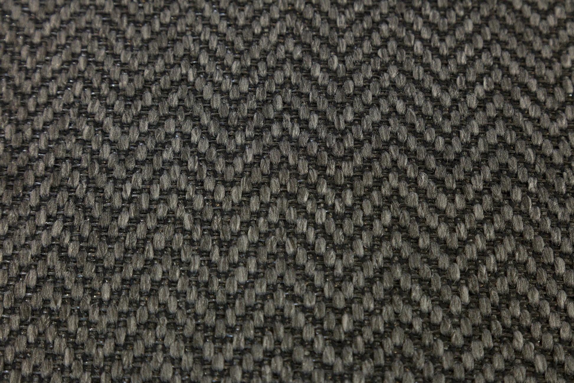 Modern Charcoal Area Rug: Gray Fabric Border, Flatweave Jute Rug