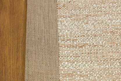 Beige Flatweave jute Rug: Modern Minimalist Area Carpet with Light Brown Border
