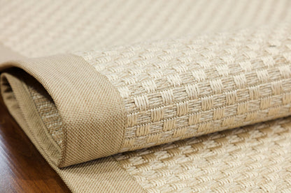 Modern Cream Flatweave Rug: Minimalist Living Room Area Rug 5x7