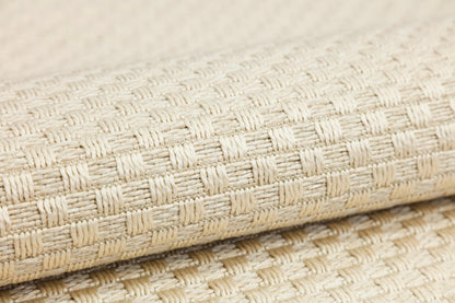 Modern Cream Flatweave Runner Rug: Minimalist hallway carpet
