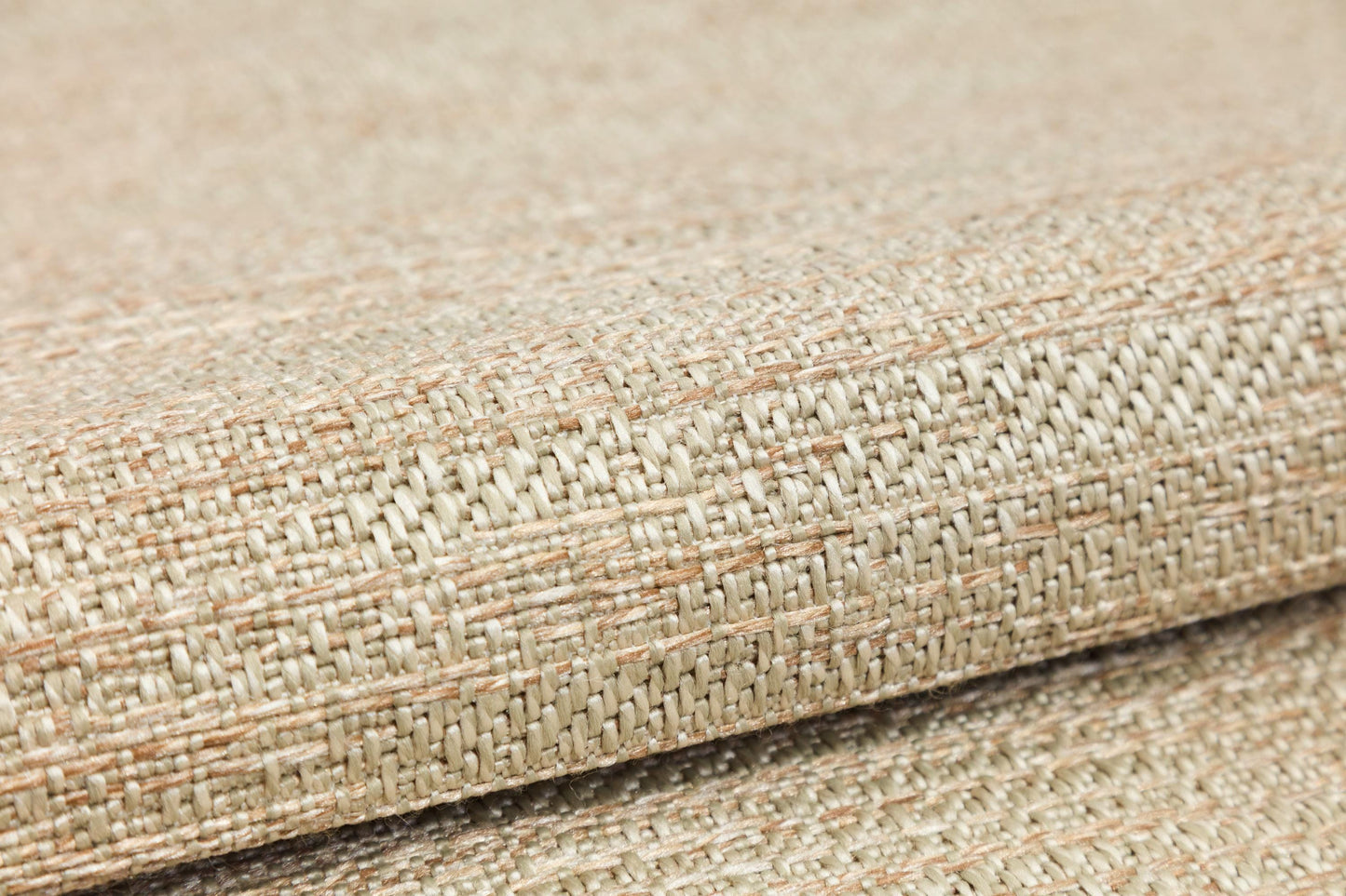 Beige Flatweave Runner Rug: Modern Minimalist Style, Light Brown Border