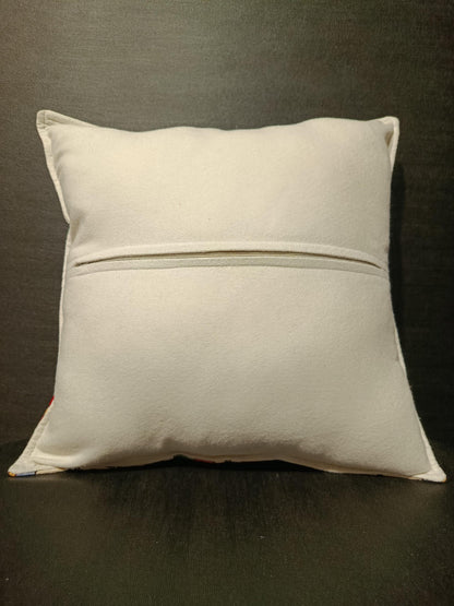 Embroidered Ottoman Vase Pillow Cover: Turkish Floral Cushion, Handmade