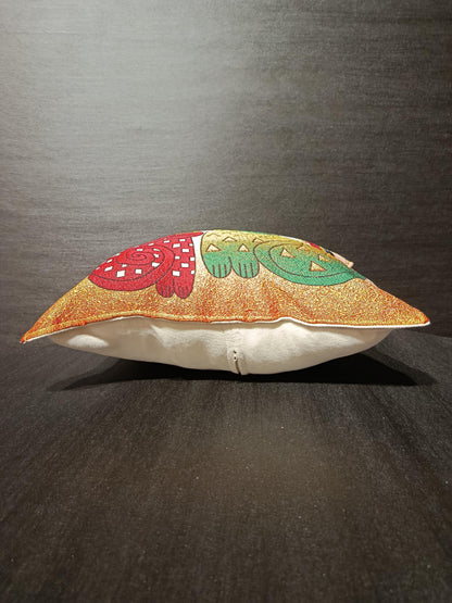Butterfly & Cat Tapestry Cushion Cover: Whimsical Abstract Pillow