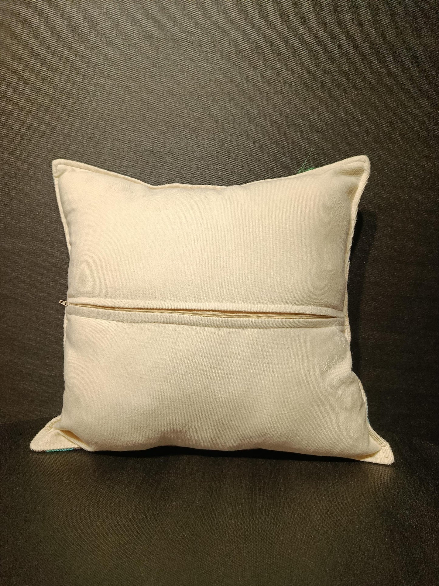 Floral Gobelin Cushion Cover: Turkish Tapestry Pillow, 40x40cm