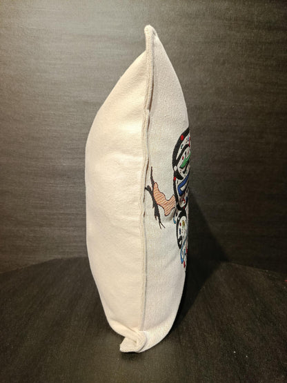 Whirling Dervish Calligraphy Cushion Cover: Sufi Islamic Art Tapestry Pillow