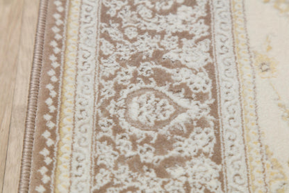 Light Sage Green Turkish Prayer Rug: Soft Islamic Seccade with Floral Design