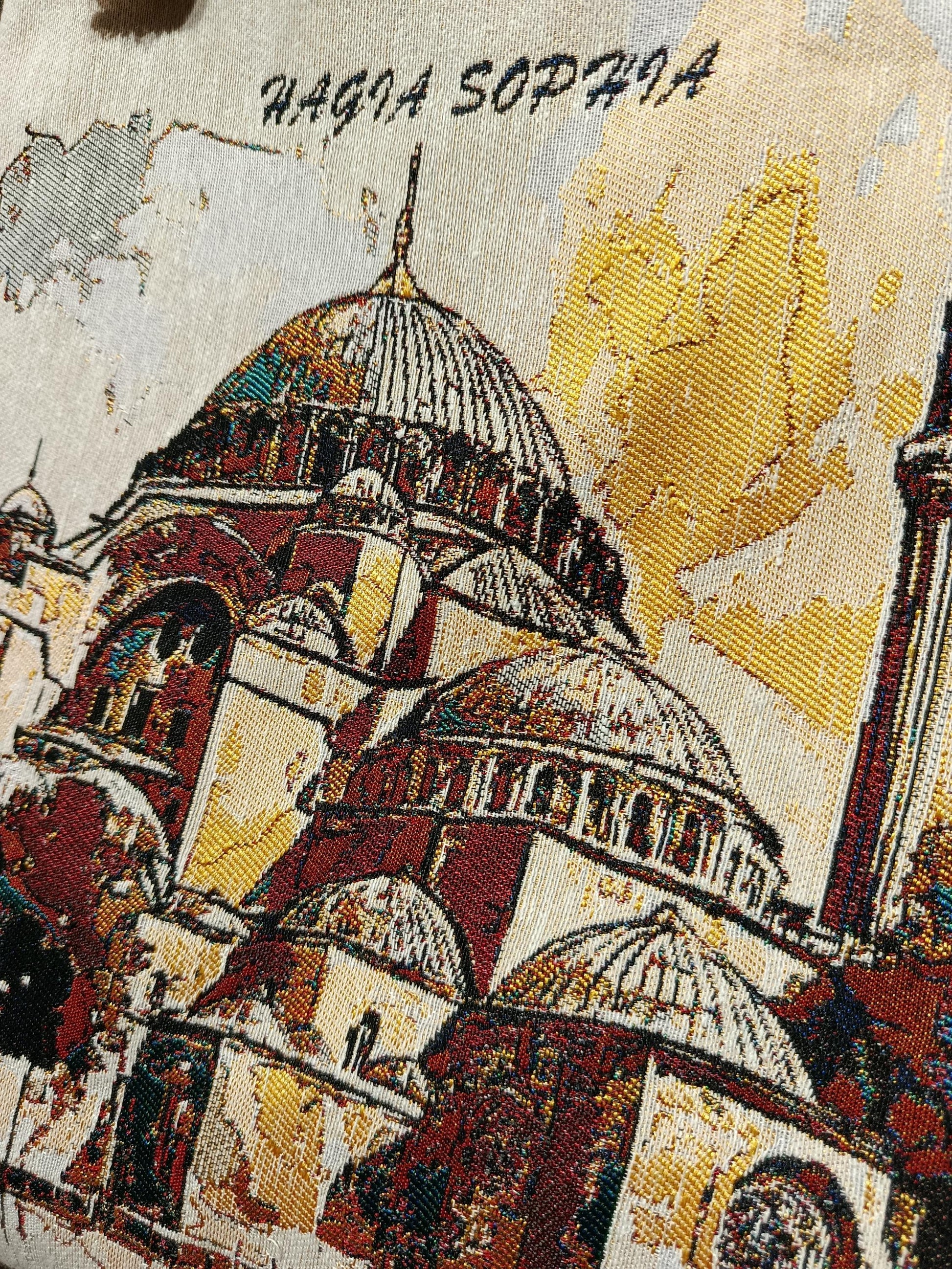 Hagia Sophia Tote Bag: Organic Cotton Shoulder Bag