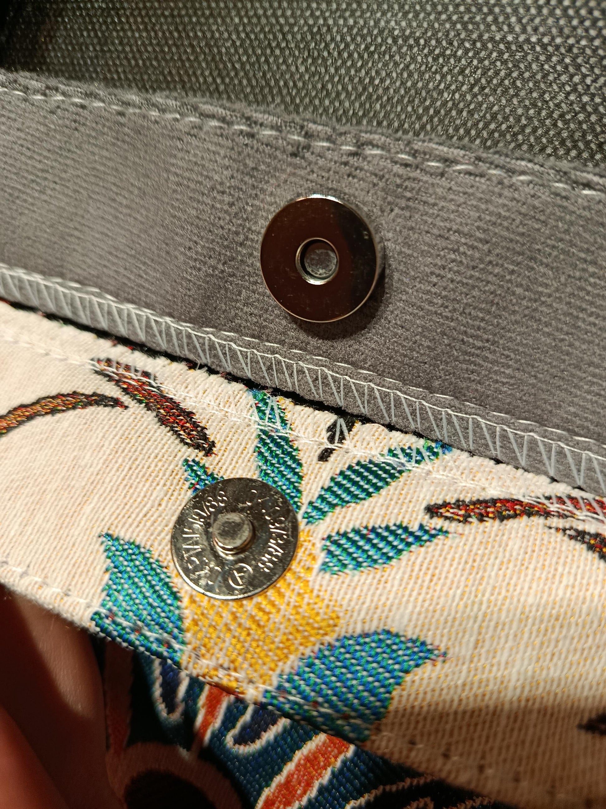 Floral Print Shoulder Bag: Handmade Cotton Blend Tote