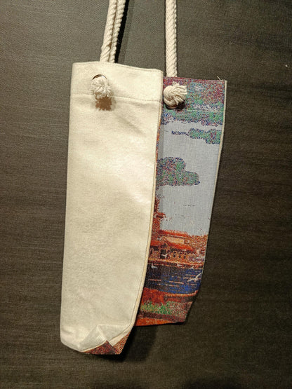 Tree Design Shoulder Bag: Handmade Cotton Blend Tote (35cmx45cm)