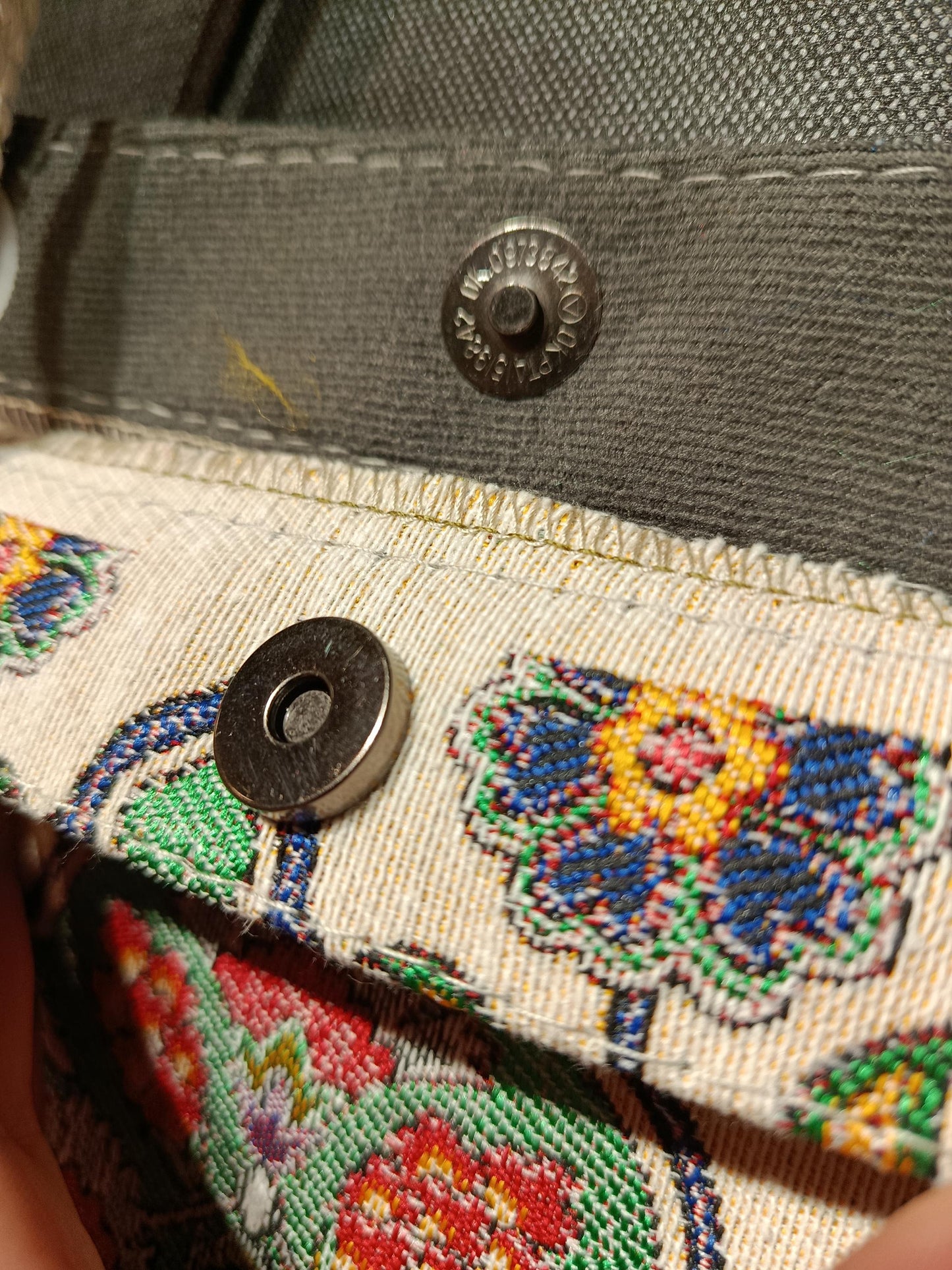 Handmade Floral Shoulder Bag: Organic Cotton Blend Tote