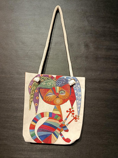 Handmade Cats of Istanbul Shoulder Bag