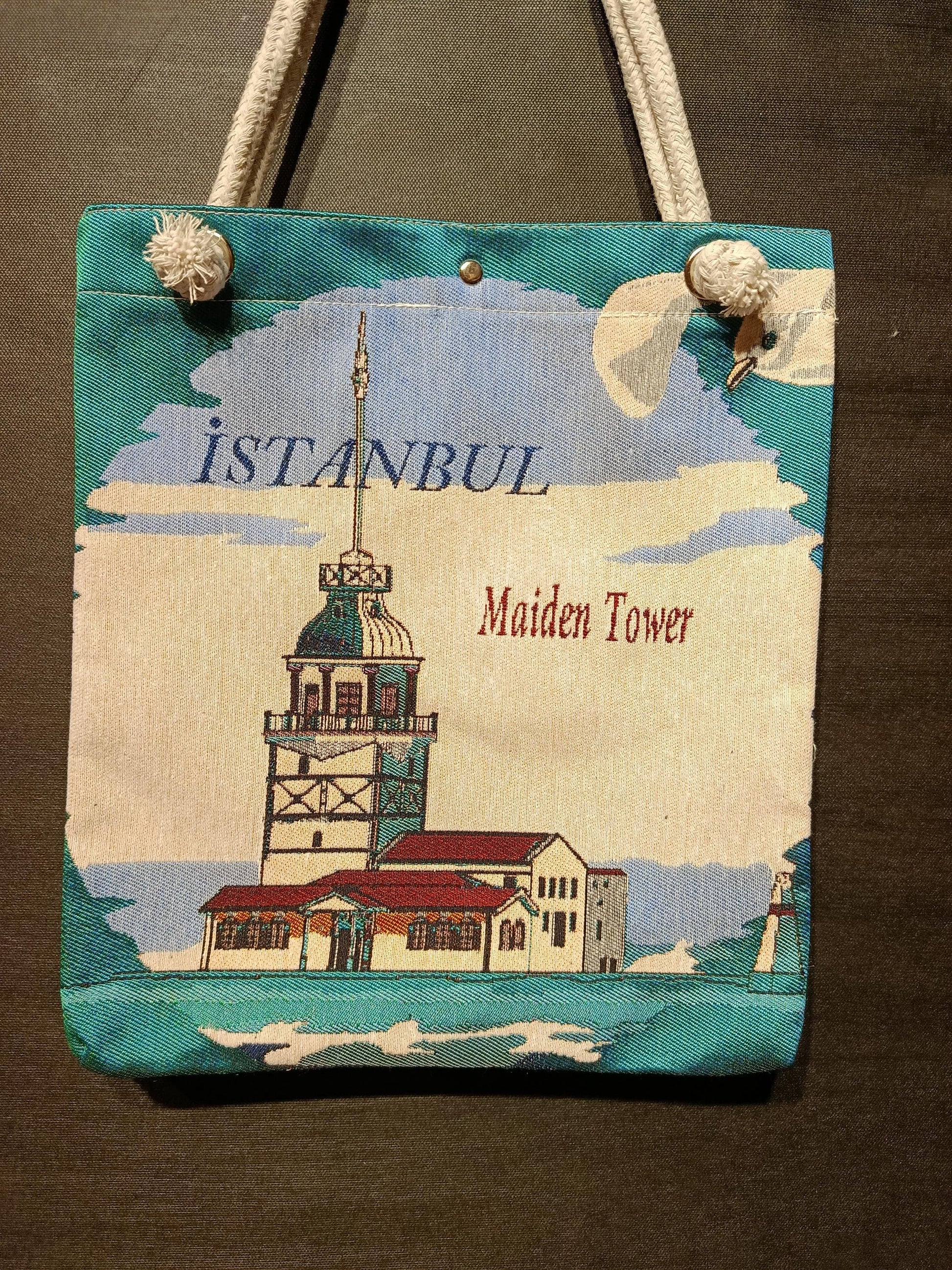 Maiden Tower Tote Bag: Organic Cotton Shoulder Bag