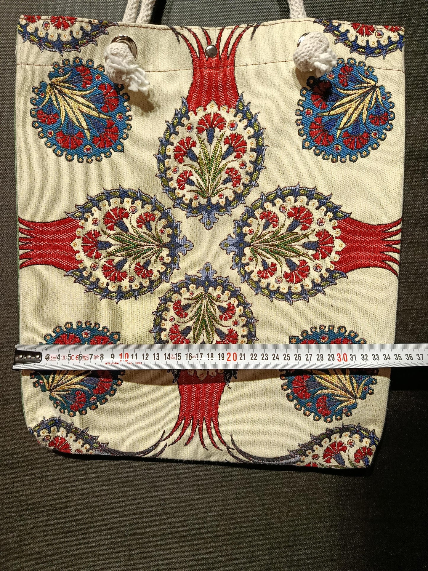 Handmade Floral Cotton Shoulder Bag (35cmx45cm)