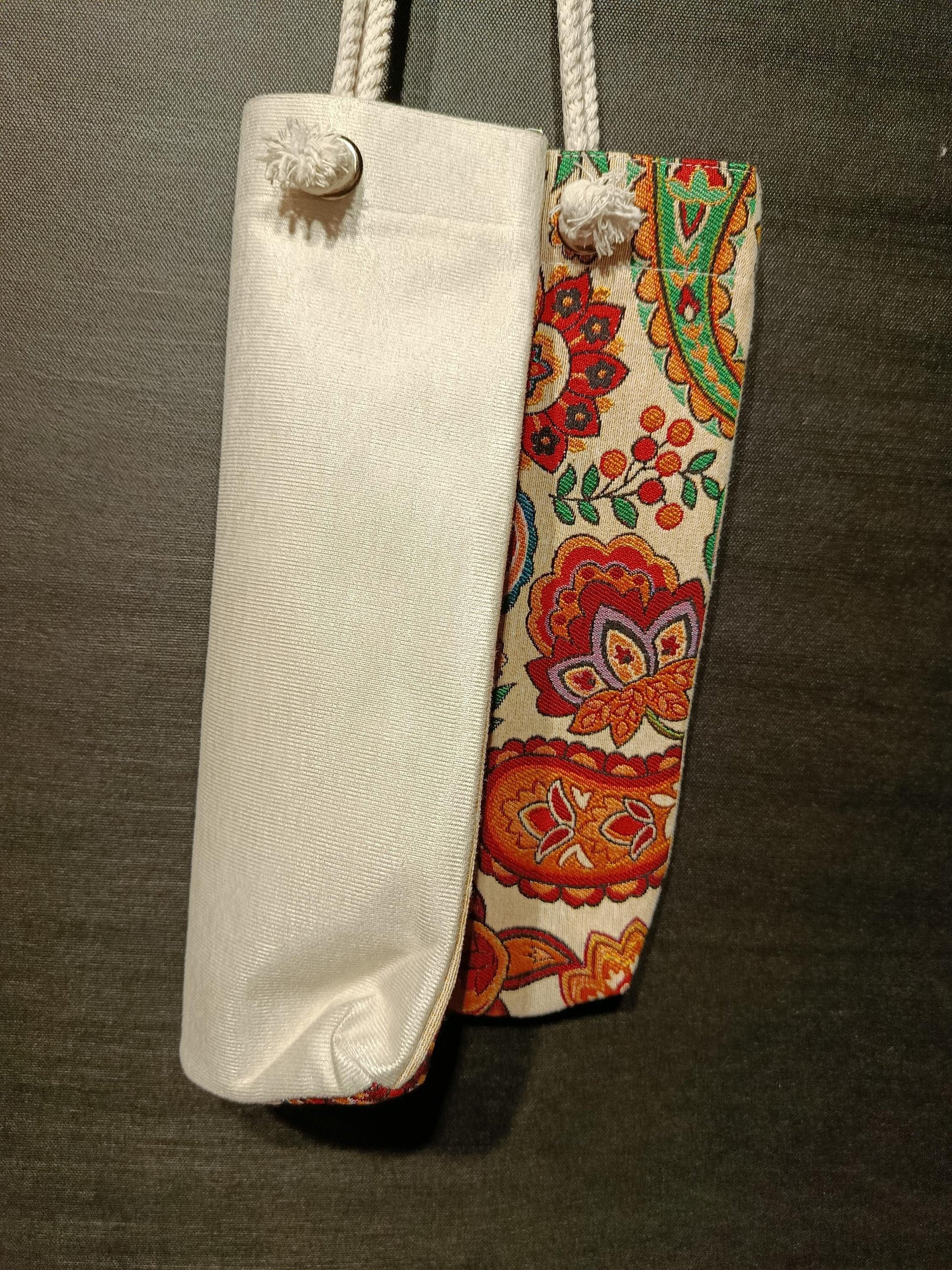 Handmade Paisley Shoulder Bag: Floral Cotton Tote (35cmx45cm)