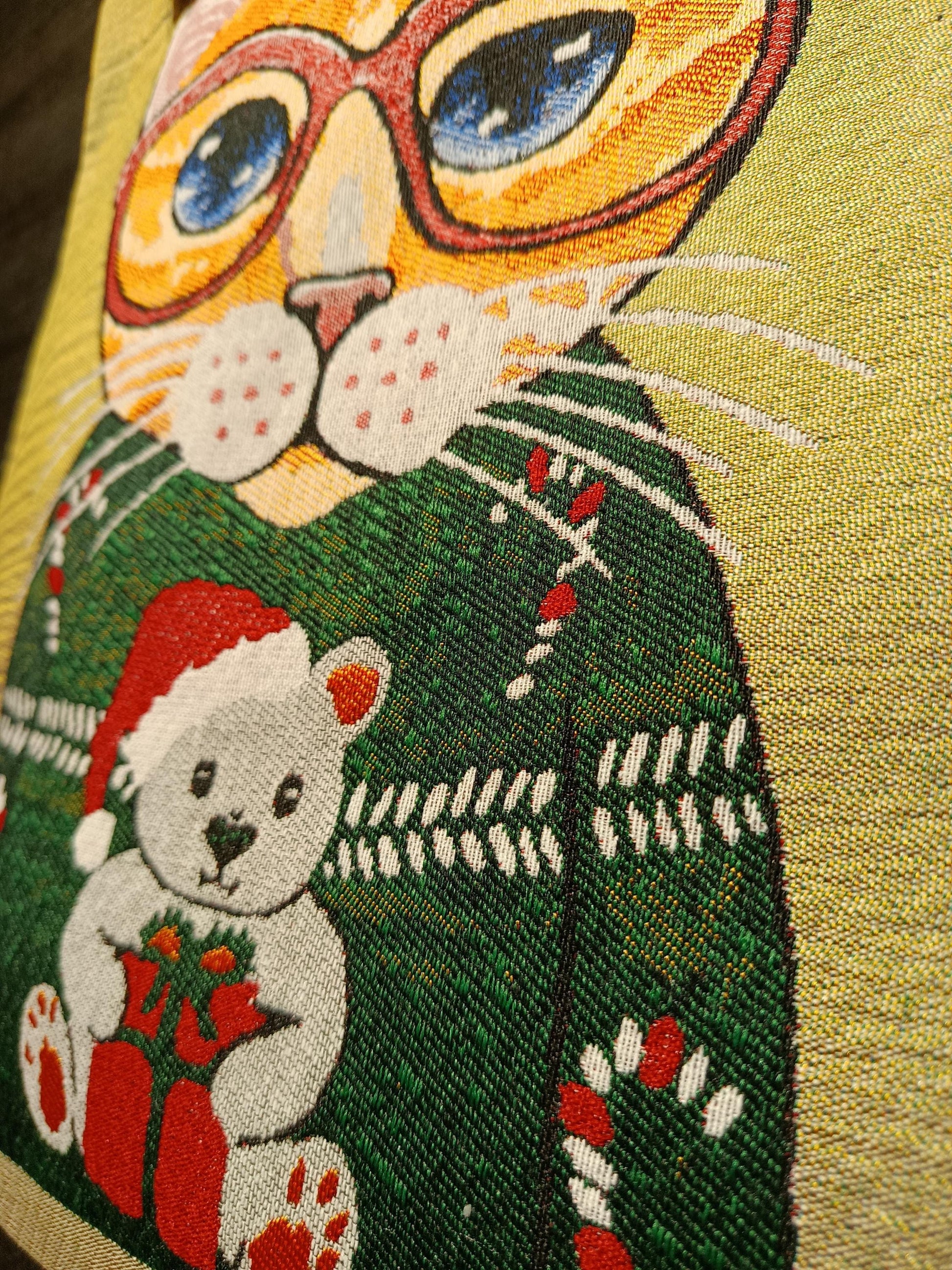 Cats in Istanbul Shoulder Bag: Handmade Cotton Blend Tote