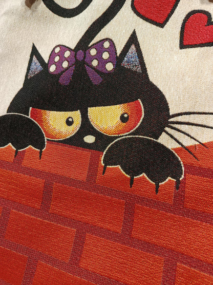Cats in Istanbul Shoulder Bag: Handmade Organic Cotton Blend