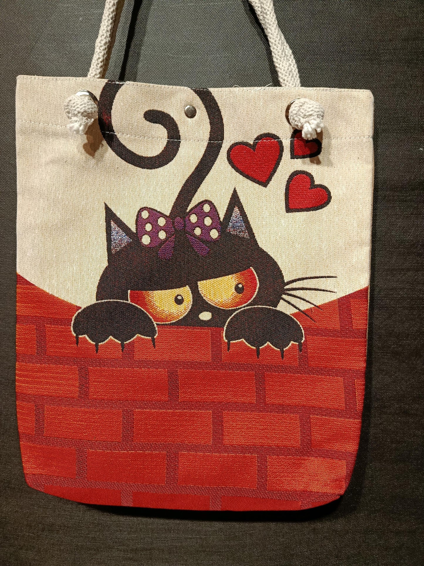 Cats in Istanbul Shoulder Bag: Handmade Organic Cotton Blend