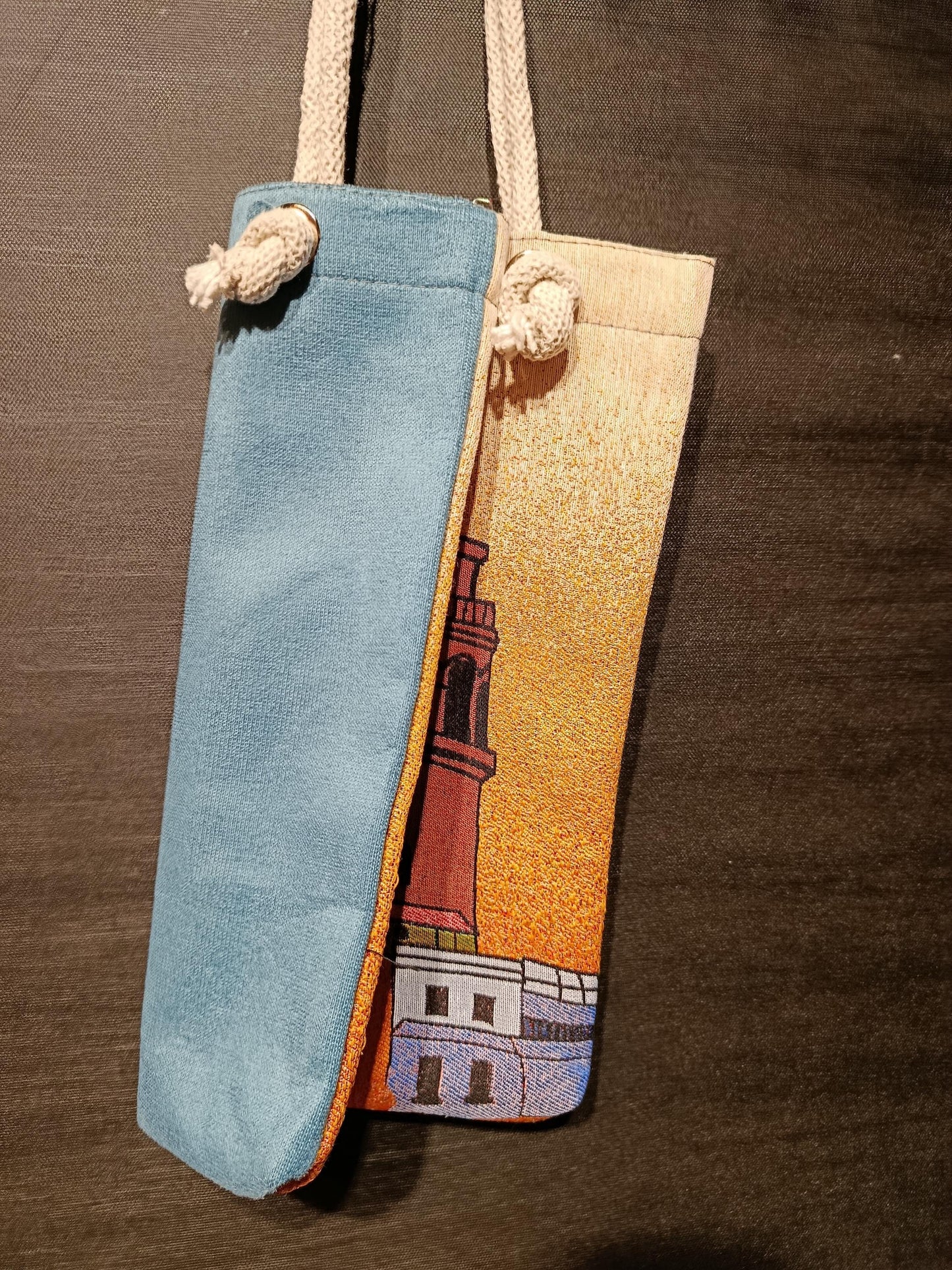 Handmade Galata Tower Shoulder Bag: Organic Cotton Blend