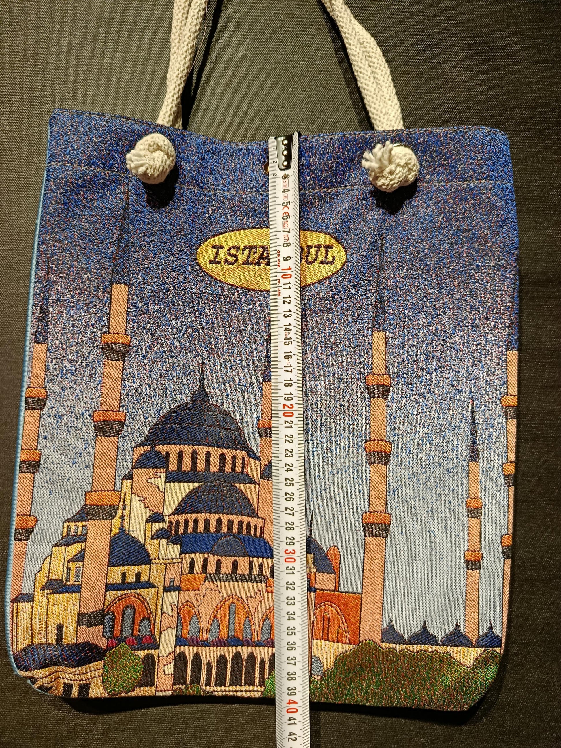 Blue Mosque Bag: Istanbul Print Shoulder Bag