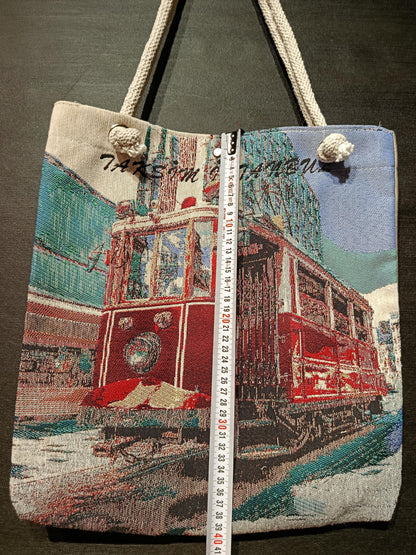 Istanbul Tote Bag: Organic Cotton Shoulder Bag