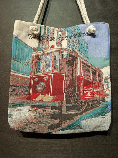 Istanbul Tote Bag: Organic Cotton Shoulder Bag